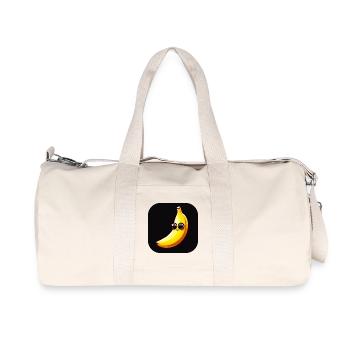 Banana with face and big eyes - Recycled Canvas Sports Bag by Stanley/Stella - natural - Front