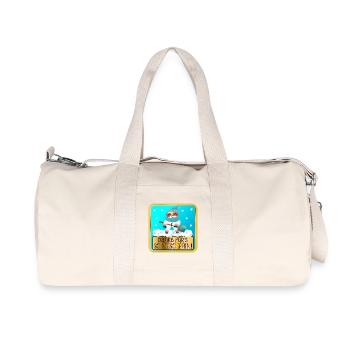 DANKESCHÖN GESCHENKE - SCHNEE SCHIPPEN FAULTIERE - Recycelte Canvas-Sporttasche von Stanley/Stella - Naturweiß - Vorne