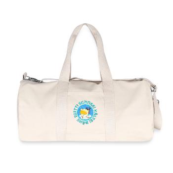 Kälte Winter Hühner - Recycelte Canvas-Sporttasche von Stanley/Stella - Naturweiß - Vorne