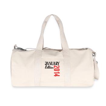 13 years old - 13th Birthday January 2014 - Recycled Canvas Sports Bag by Stanley/Stella - natural - Front