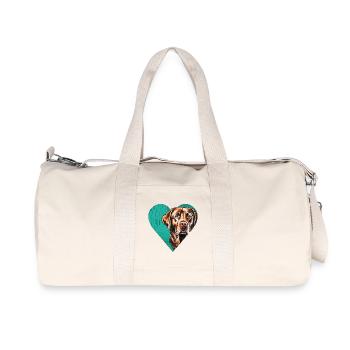 Labrador Retriever Portrait - Recycled Canvas Sports Bag by Stanley/Stella - natural - Front