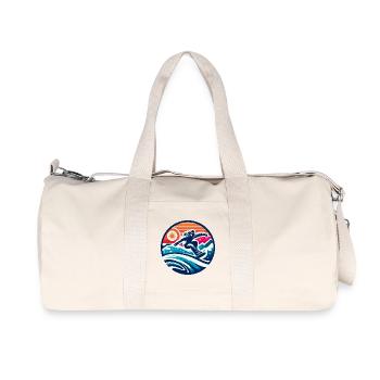 Graphic Expression of the Snowboarder - Recycled Canvas Sports Bag by Stanley/Stella - natural - Front