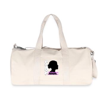Soutien aux Femmes contre les Violences - Sac de sport en toile recyclée Stanley/Stella - blanc naturel - Devant