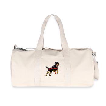 Rottweiler Germany dog design - Recycled Canvas Sports Bag by Stanley/Stella - natural - Front