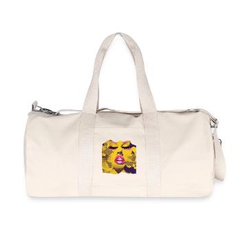 Pop Art Jaune et Rose - Sac de sport en toile recyclée Stanley/Stella - blanc naturel - Devant