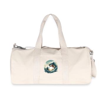 Pêche pêcheur dynamique cadeau - Sac de sport en toile recyclée Stanley/Stella - blanc naturel - Devant