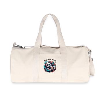Sloth First Coffee Then World Gift - Recycled Canvas Sports Bag by Stanley/Stella - natural - Front