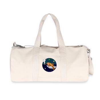 Fish with a cigar in space. - Recycled Canvas Sports Bag by Stanley/Stella - natural - Front