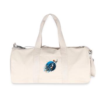 Basketball Dunking Gift - Recycled Canvas Sports Bag by Stanley/Stella - natural - Front