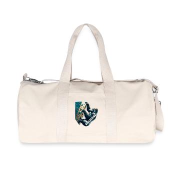 Bouldern Gorilla Geschenk - Recycelte Canvas-Sporttasche von Stanley/Stella - Naturweiß - Vorne