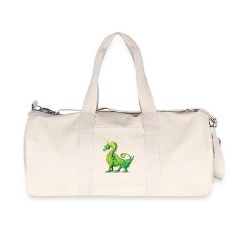 Dessin de Dragon Farah - Sonja Ariel von Staden - Sac de sport en toile recyclée Stanley/Stella - blanc naturel - Devant