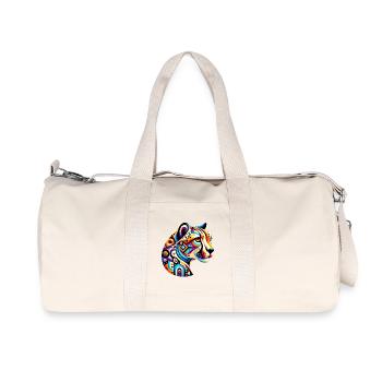 Gepard - Recycelte Canvas-Sporttasche von Stanley/Stella - Naturweiß - Vorne