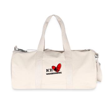 Wakeboard Surf Kitesurfer Déclaration Coeur Stunt - Sac de sport en toile recyclée Stanley/Stella - blanc naturel - Devant