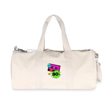 80s Party Retro Fun Shirt Theme Party, 80s (25) - Recycled Canvas Sports Bag by Stanley/Stella - natural - Front