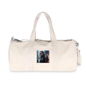 Regenstadt Cyborg Damenlook - Recycelte Canvas-Sporttasche von Stanley/Stella - Naturweiß - Vorne