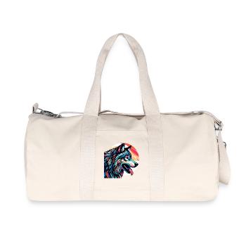 Loup - Sac de sport en toile recyclée Stanley/Stella - blanc naturel - Devant