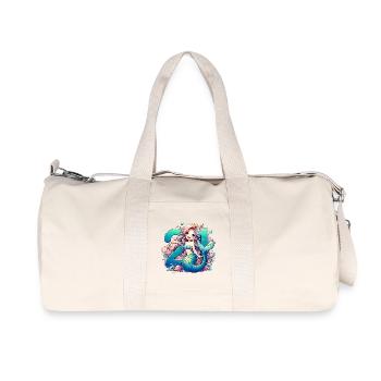21 Years Mermaid Sweet Birthday Gift - Recycled Canvas Sports Bag by Stanley/Stella - natural - Front