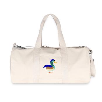 Joli Canard colvert coloré - Sac de sport en toile recyclée Stanley/Stella - blanc naturel - Devant