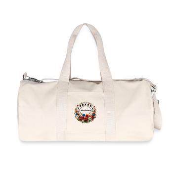 Siebenbuergen Tshirt mit floralem Design für Damen - Recycelte Canvas-Sporttasche von Stanley/Stella - Naturweiß - Vorne