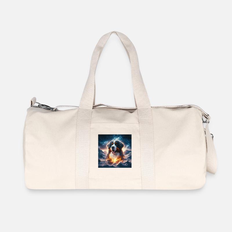 Berner Sennenhund - Recycelte Canvas-Sporttasche von Stanley/Stella - Naturweiß