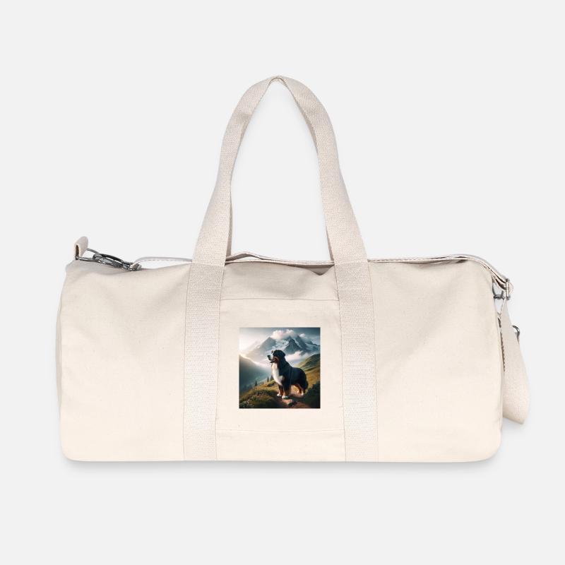 Berner Sennenhund - Recycelte Canvas-Sporttasche von Stanley/Stella - Naturweiß