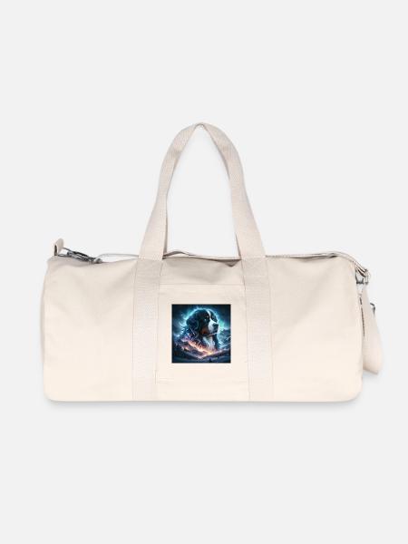 Berner Sennenhund - Recycelte Canvas-Sporttasche von Stanley/Stella - Naturweiß