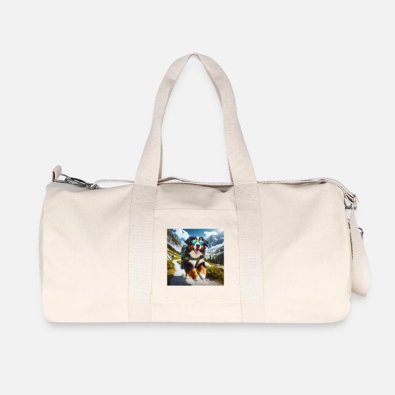 Berner Sennenhund - Recycelte Canvas-Sporttasche von Stanley/Stella - Naturweiß