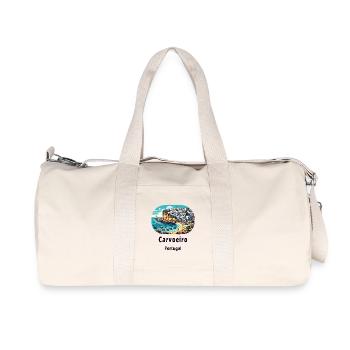 Carvoeiro City Portugal Algarve Beach - Recycled Canvas Sports Bag by Stanley/Stella - natural - Front