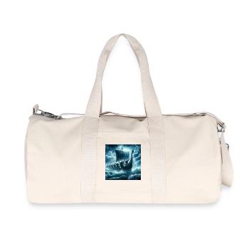 Viking Ship - Recycled Canvas Sports Bag by Stanley/Stella - natural - Front