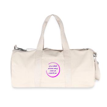Je ne déteste personne - Sac de sport en toile recyclée Stanley/Stella - blanc naturel - Devant