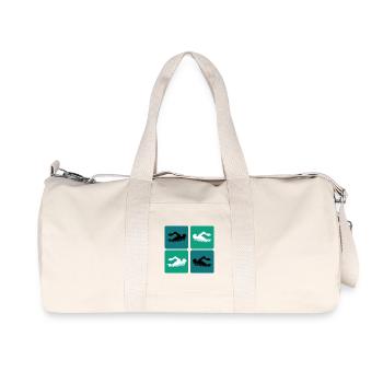 Swimming design - Recycled Canvas Sports Bag by Stanley/Stella - natural - Front