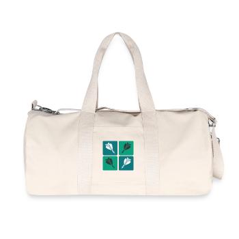 Design de fléchettes - Sac de sport en toile recyclée Stanley/Stella - blanc naturel - Devant