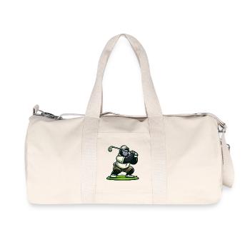 Golf-Gorilla - Recycelte Canvas-Sporttasche von Stanley/Stella - Naturweiß - Vorne