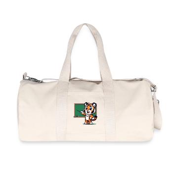 Professor Tiger's Class - Recycled Canvas Sports Bag by Stanley/Stella - natural - Front