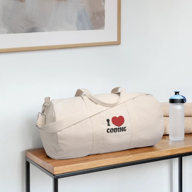 Script de code Debug Heart Statement Sac de sport en toile recyclée Stanley/Stella