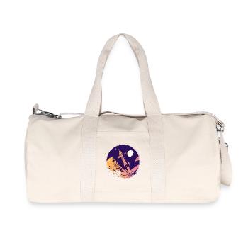 rocket space space school start Go space nerd - Recycled Canvas Sports Bag by Stanley/Stella - natural - Front