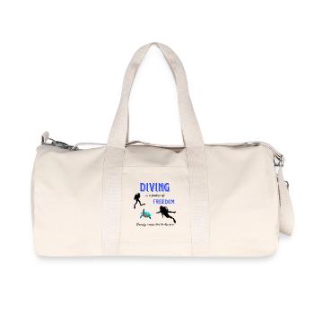 Diving Freedom Turtle - Recycled Canvas Sports Bag by Stanley/Stella - natural - Front