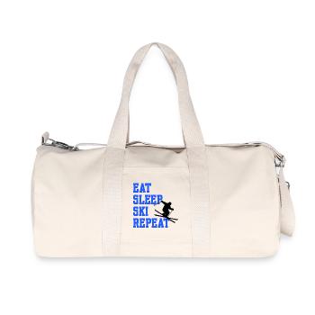 Skiing Snowboard Winter Sports Statement Winter - Recycled Canvas Sports Bag by Stanley/Stella - natural - Front