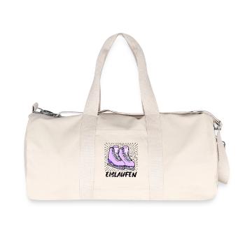 Wintersport Schifahrer Eislaufen Eis Schifahren - Recycelte Canvas-Sporttasche von Stanley/Stella - Naturweiß - Vorne