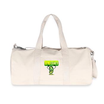 DEMOCRACY - PICKLES CUCUMBER - Recycled Canvas Sports Bag by Stanley/Stella - natural - Front
