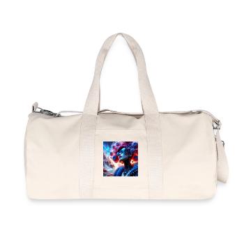 Portrait surréaliste et paysage futuriste - Sac de sport en toile recyclée Stanley/Stella - blanc naturel - Devant