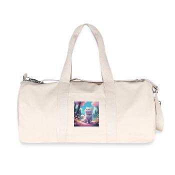 Kitten in the forest - Recycled Canvas Sports Bag by Stanley/Stella - natural - Front
