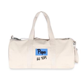 HAPPY FATHER'S DAY. DAD. FATHER'S DAY. FATHER - Recycled Canvas Sports Bag by Stanley/Stella - natural - Front