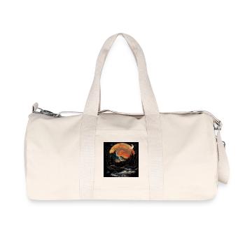 Mettre en place montagnes et forêts la nuit - Sac de sport en toile recyclée Stanley/Stella - blanc naturel - Devant