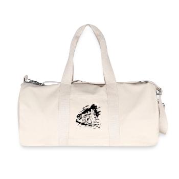 Chemin de fer - Sac de sport en toile recyclée Stanley/Stella - blanc naturel - Devant