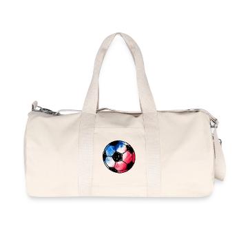 Football France - bleu blanc rouge - Sac de sport en toile recyclée Stanley/Stella - blanc naturel - Devant