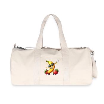 Dabbing Sunglasses Banana Strawberry Funny Dab - Recycled Canvas Sports Bag by Stanley/Stella - natural - Front
