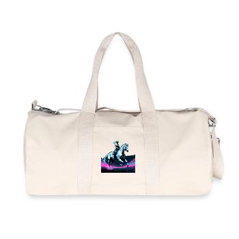 Dressage Équitation Cheval Dynamic Gift - Sac de sport en toile recyclée Stanley/Stella - blanc naturel - Devant
