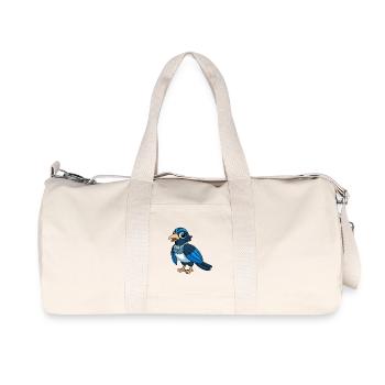 Elster Niedliche Maskottchen Zeichentrickfigur Kawaii - Recycelte Canvas-Sporttasche von Stanley/Stella - Naturweiß - Vorne