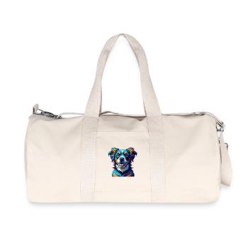 Alano Español Hunderasse Bunte Karikatur Kawaii - Recycelte Canvas-Sporttasche von Stanley/Stella - Naturweiß - Vorne